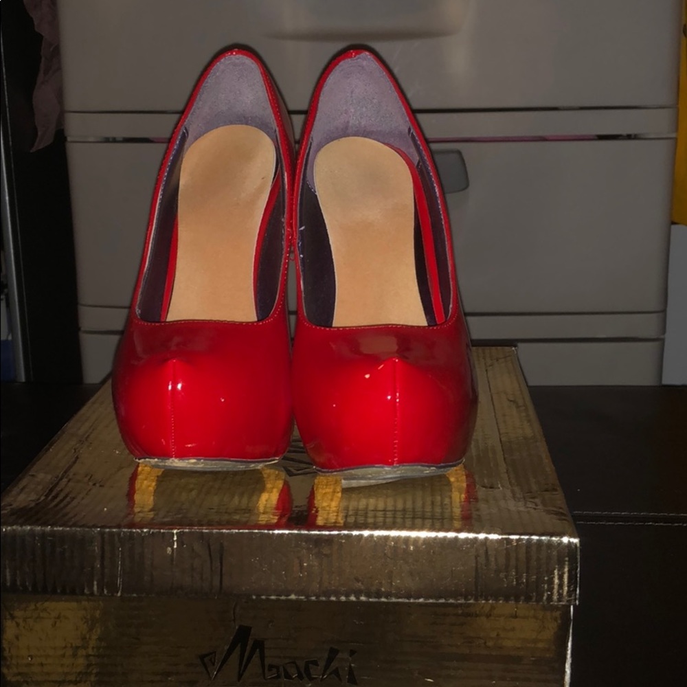 Mochi Red Pumps Size 6